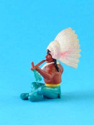 Timpo Toys sitzender Indianer Häuptling