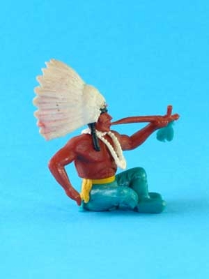 Timpo Toys Indianer Häuptling mit Federschmuck