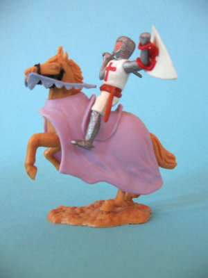 Timpo-Toys Kreuzritter mit Pferd und Schwert